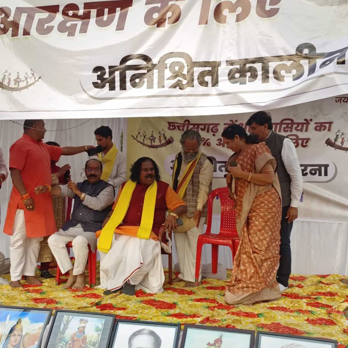 6 दिनो से धरने पर बैठे भाजपा नेता नंदकुमार साय ने कहा- जब तक हमें न्याय नहीं मिलता बैठा रहूंगा